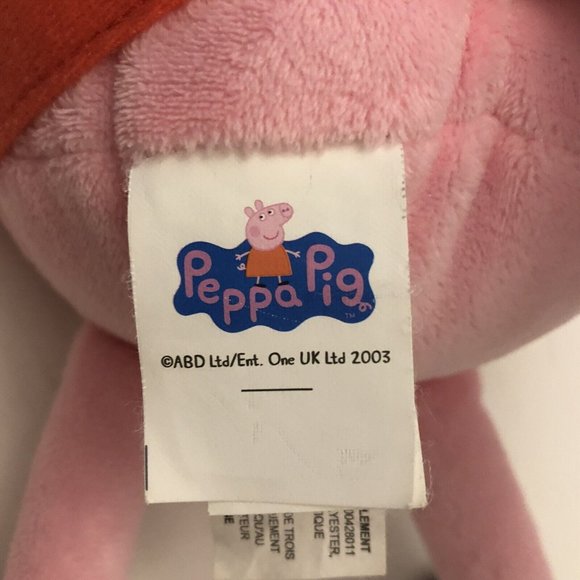Almost Vintage 2003 13.5” Peppa Pig Fiesta Plush Stuffed Animal - Picture 9 of 12